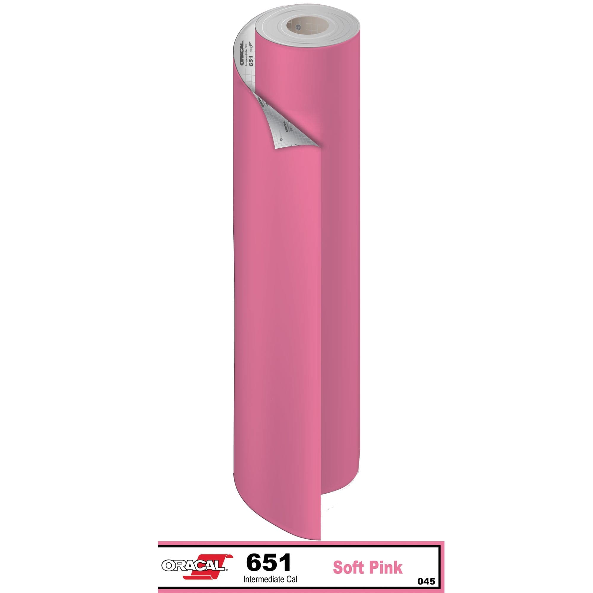 Oracal Vinyls 9 inch Roll X 50 Yard / Soft Pink 045 Oracal 651 Intermediate Vinyl 9 inch  x 50 yard Roll