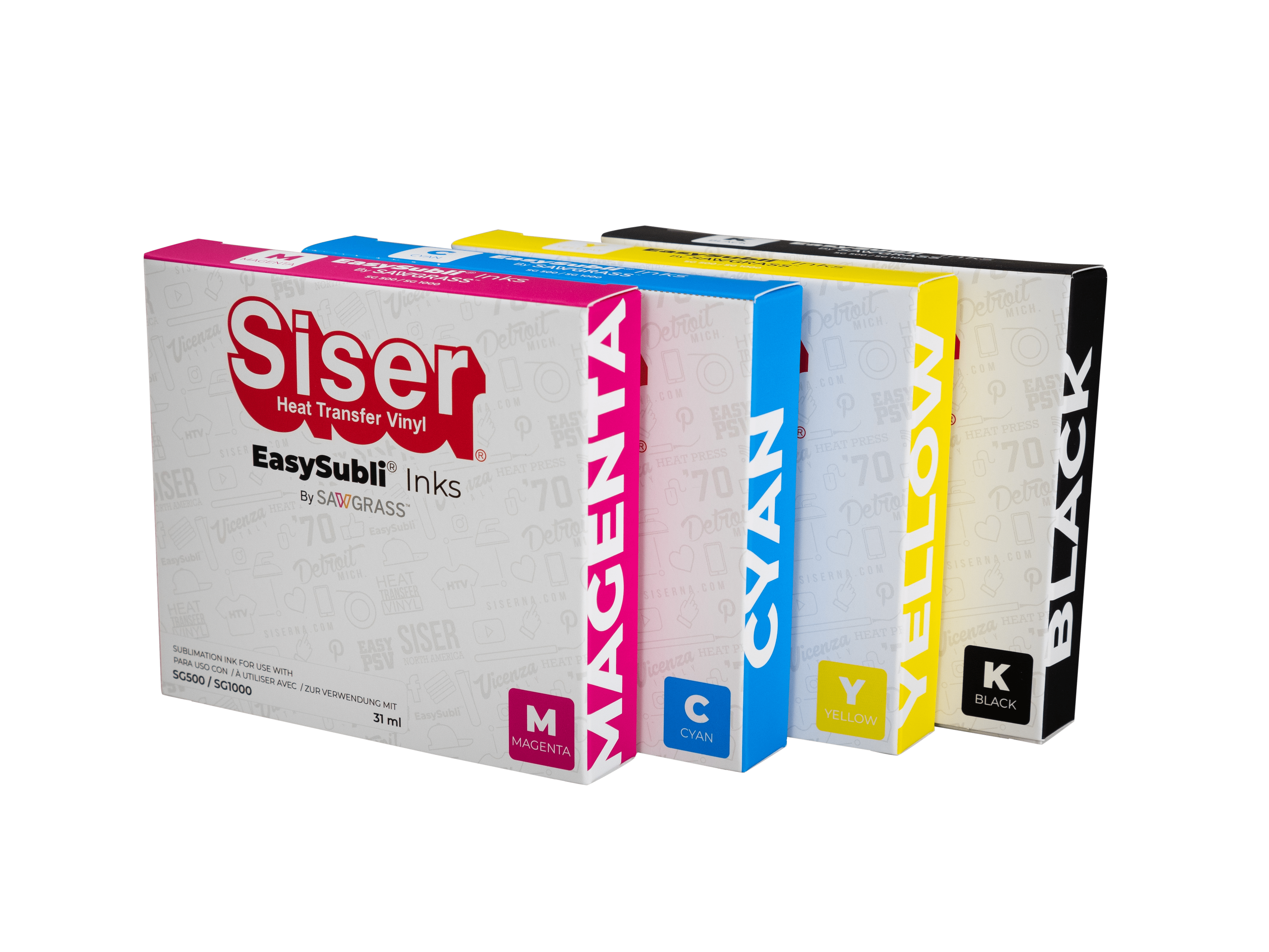 Sawgrass Siser EasySubli UHD Individual Ink Cartridges for Sawgrass Virtuoso SG500/SG1000 31 ml