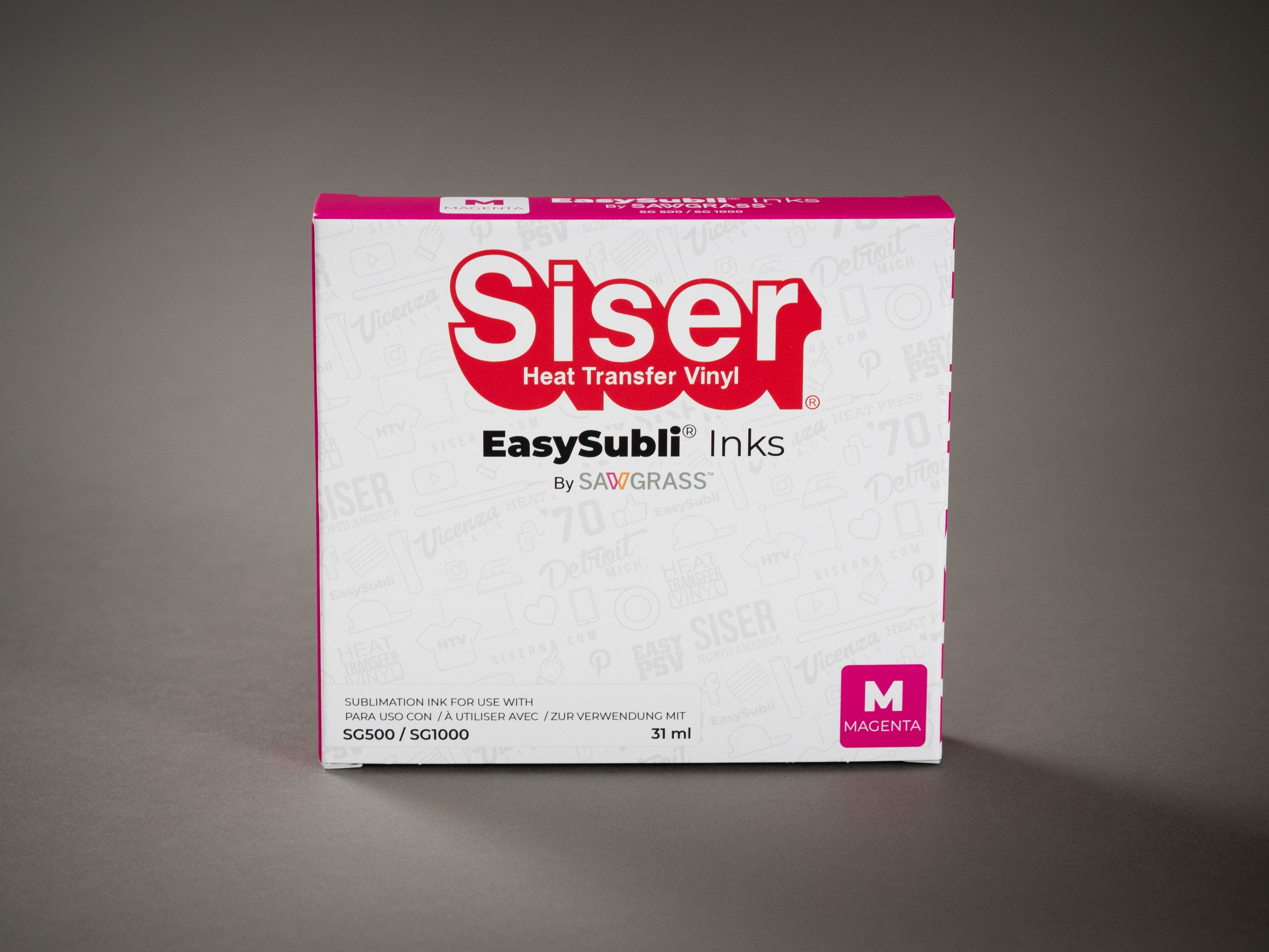 Sawgrass Siser EasySubli UHD Individual Ink Cartridges for Sawgrass Virtuoso SG500/SG1000
