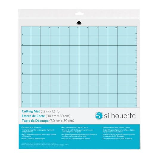 Silhouette America Blades & Cutting Mats Silhouette CAMEO 12 inch x 12 inch cutting mat Trilingual CUT-MAT-12-3T