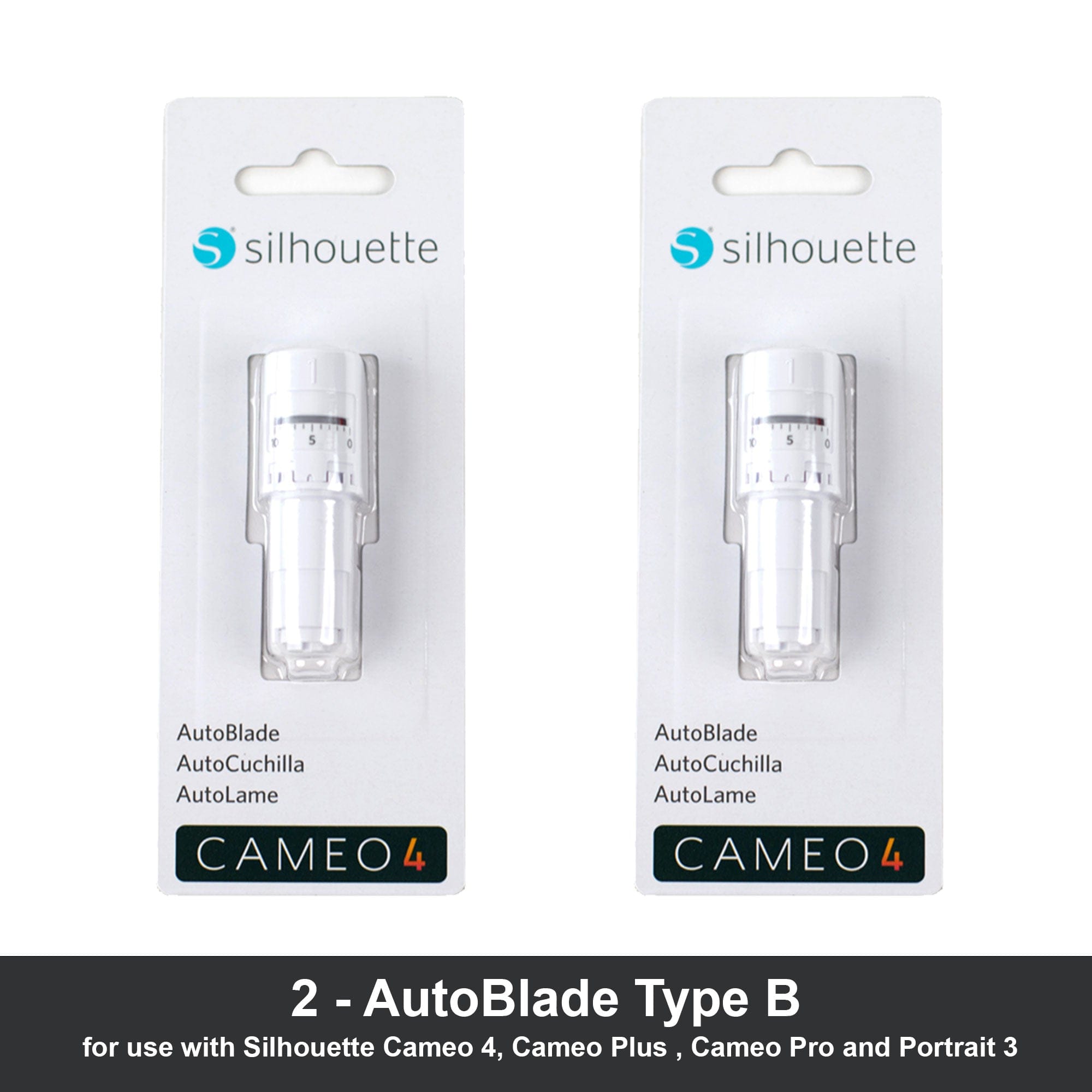 Silhouette Cameo 4 Autoblade and Mat 2 Pack includes: (2) 12 inch