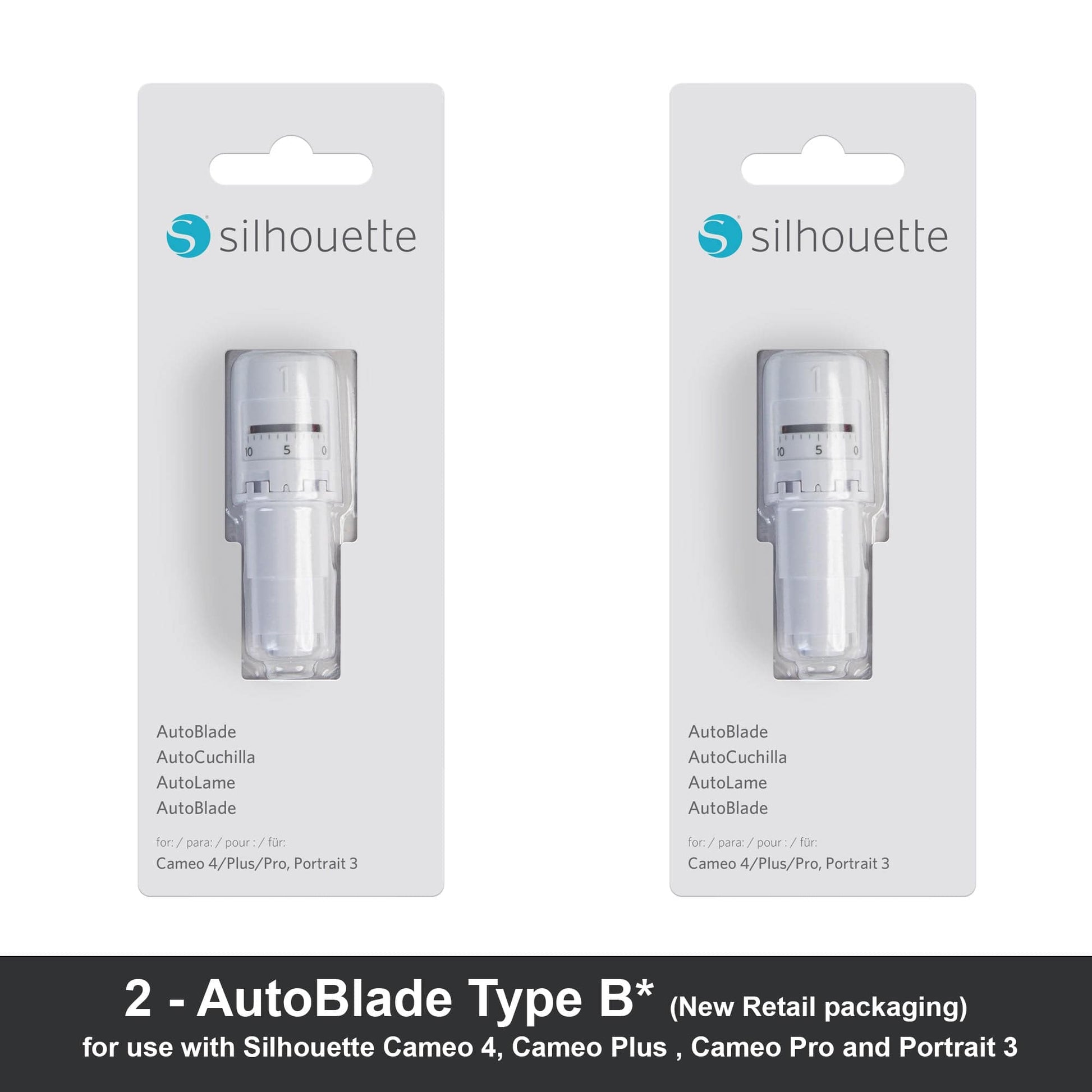 Silhouette America Blades & Cutting Mats Silhouette Cameo 4 Autoblade and Mat 2 Pack includes: (2) 12 inch Standard Mat, (2) AutoBlade 2 for Use with the CAMEO 4 and 50 Free Bonus Designs