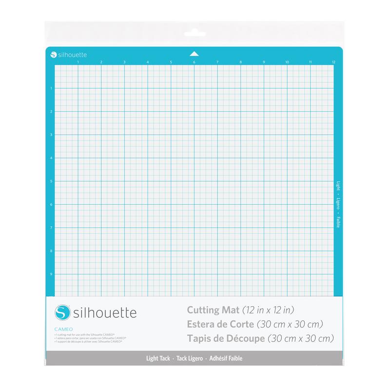 Silhouette America Blades & Cutting Mats Silhouette Matted Out Bundle- Pack of 4 Mats for use with Silhouette CAMEO Machines - 12in PixScan Mat, 12x24in Standard Mat, Standard 12in Mat, Light Tack 12in Mat, and intro to Silhouette 101 with bonus Designs