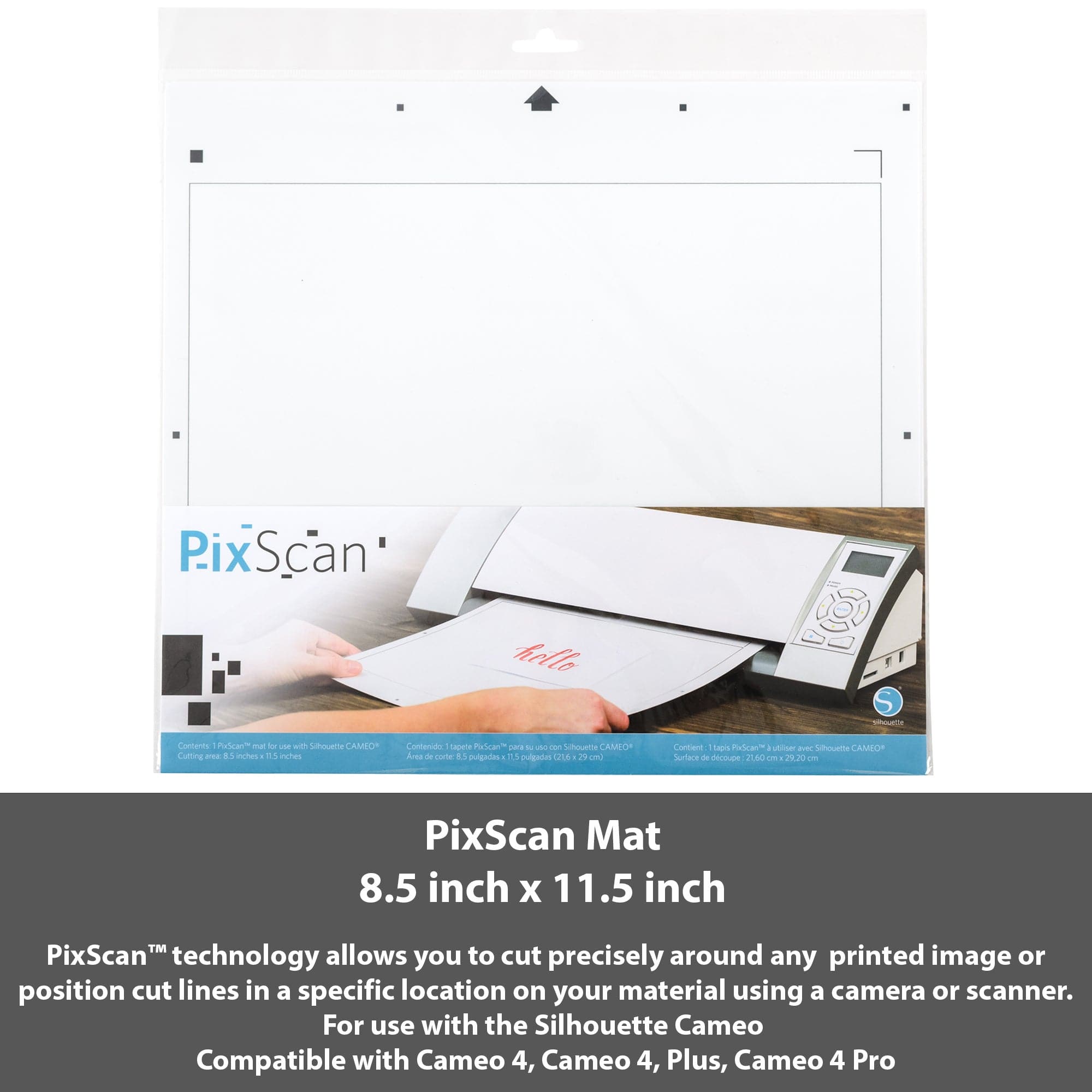 Silhouette America Cameo 4 Just Basics Bundle with 2 Blades, Vinyl Tool Kit, 5 Mats- 2 Standard, 1 Light Hold, 1 Strong Hold mats, 1 PixScan Mat- Start Up Guide- Black