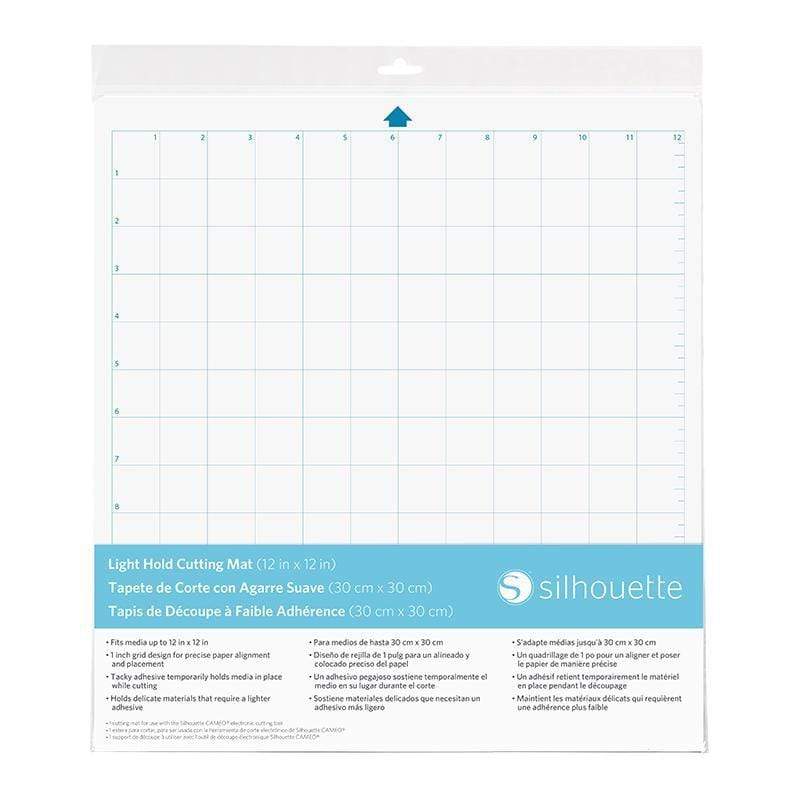 Silhouette America Mats Silhouette Light hold 12 inch x 12 inch Cutting Mat CUT-MAT-12LT-3T