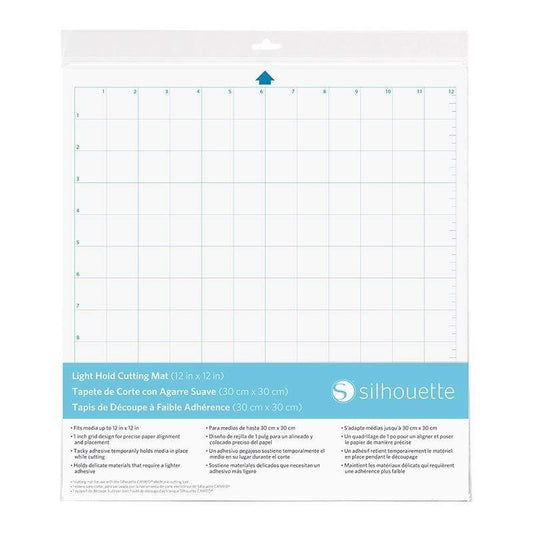 Silhouette America Mats Silhouette Light hold 12 inch x 12 inch Cutting Mat CUT-MAT-12LT-3T