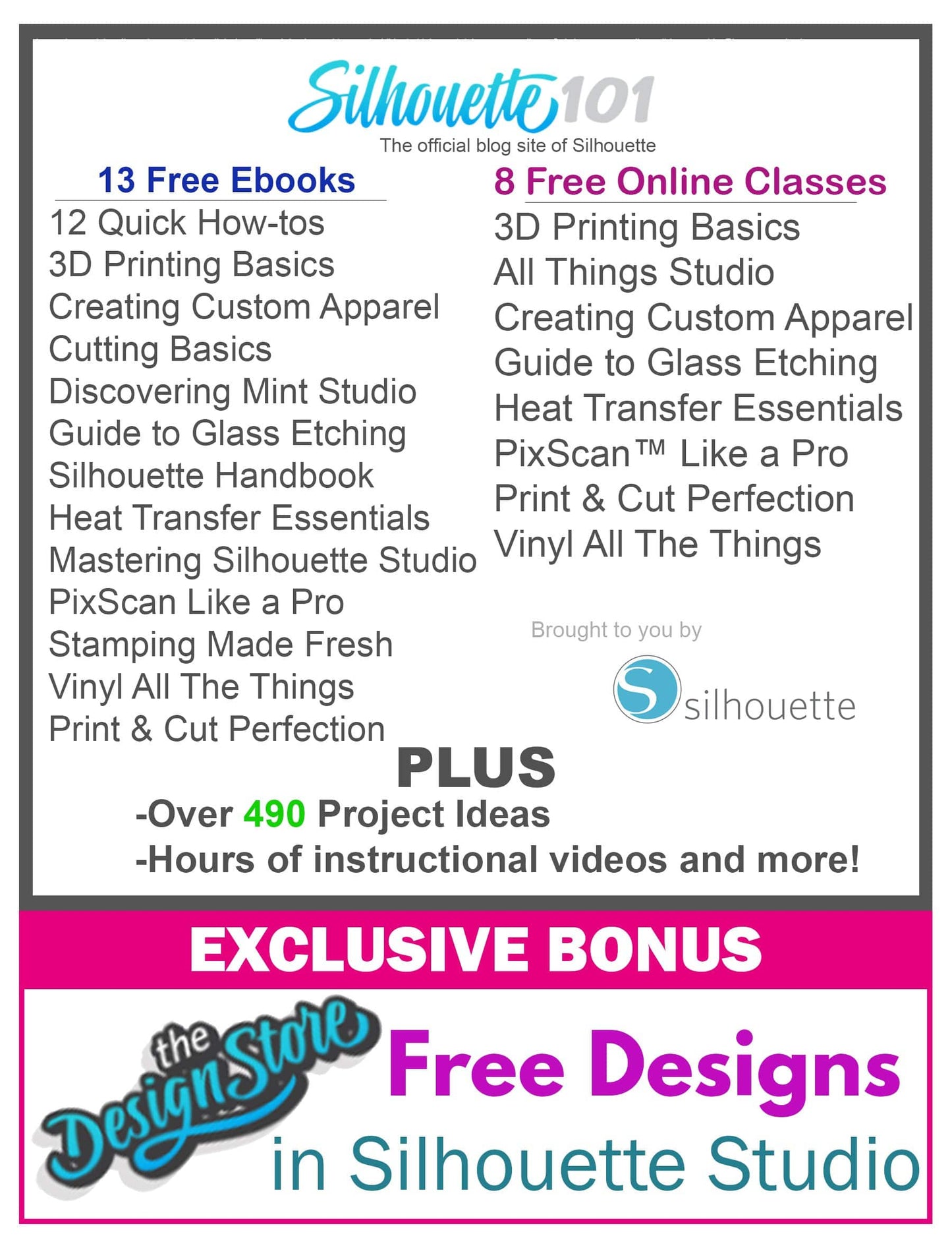 Silhouette America Pens Silhouette Deluxe Pen Starter Kit For Cameo 4 include 24 Pens, a Pen holder for use with your own pens and a Guide to Silhouette 101 with Free Designs