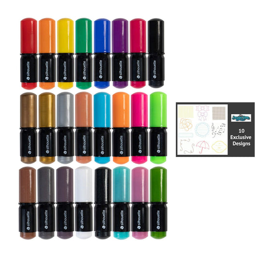 Silhouette America Pens Silhouette Ultimate Sketch Pen Set- 24 Pack