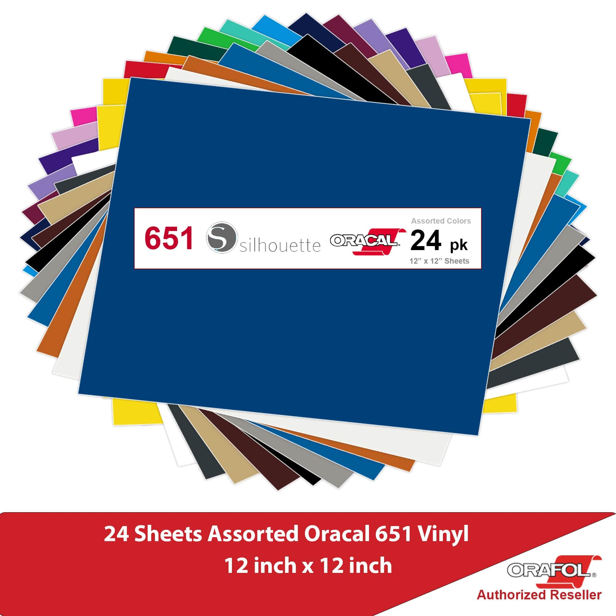 Oracal 651 Vinyl Sheets 12 x 12, 10 Pack