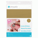 Silhouette America Specialty Media Silhouette Scratch-off Sticker Sheets - Gold MEDIA-SCRATCH-GLD