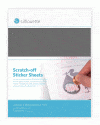 Silhouette America Specialty Media Silhouette Scratch-off Sticker Sheets silver MEDIA-SCRATCH-SVR