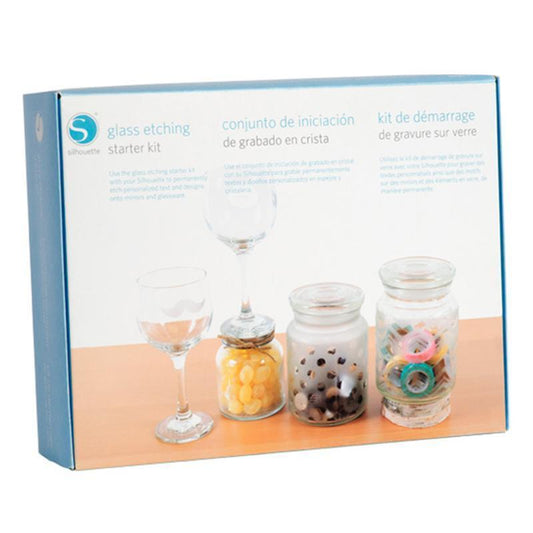 Silhouette America Starter kits Silhouette glass etching starter kit KIT-GLASS-3T